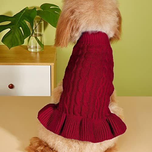 Пуловер за кучета, Пуловер за кучета, Пуловери за Домашни любимци Рокля за Малки до Средни Кучета или Котки, Дрехи за котки от Топли