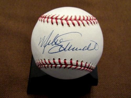 Майк Шмид и на Филаделфия Филис Копито Подписаха Бейзболни топки Auto Oml Psa/dna Case Mint - Бейзболни Топки с Автографи