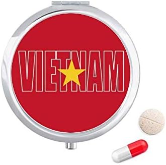 Виетнам Флаг На Страната Името Калъф За Хапчета В Джоба Кутия За Съхранение На Лекарства Контейнер Опаковка