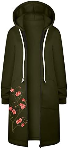 Пуловери за жени: Дамски Яке-бомбер с флорални принтом в Ретро стил с цип, Ежедневното Палта, Връхни Дрехи, Зимно Яке