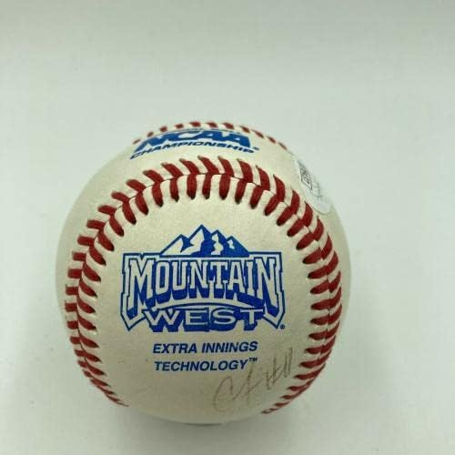 Брайс Харпър Подписа Договор с Новак 2010 NCAA Juco World Series Official Baseball JSA - Бейзболни топки с автографи