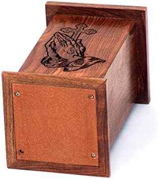 Урна за кремация на човешкия пръст на Възрастен Мъж / Жена - Декоративни кошчета - Дървена урна за праха - Погребални Урни - Голяма кутия