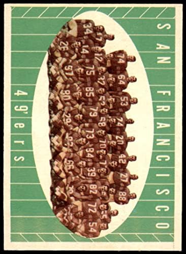 1961 Topps 66 49ers Team Сан Франциско 49ers (Футболна карта) EX 49ers