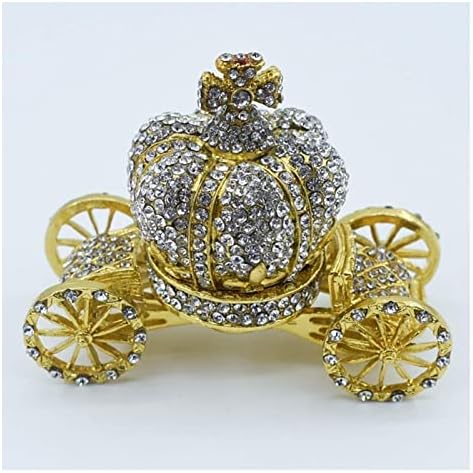 QIAONNAI ZD205 Метални Подаръци Ковчег за бижута с Диаманти Европейската Diamond Crown Тиква Авто Подарък Креативна Мебели За Дома 8