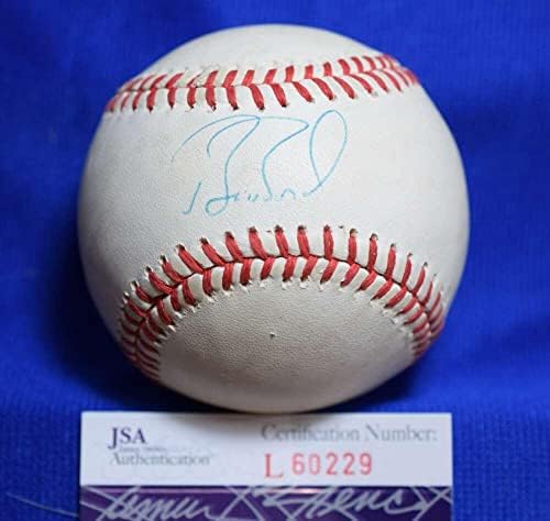 Бари Бондс JSA Coa Автограф на Националната лийг бейзбол с автограф на 2 - Бейзболни топки с автографи