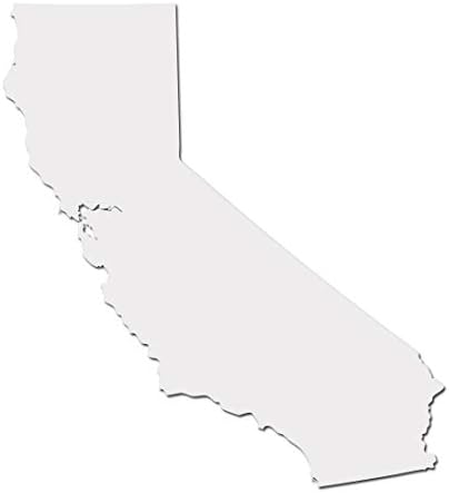 Стикер California Golden State Bruin Троян Pride Decal - Бяла 5-Инчов Винил Стикер за Автомобили, Преносими компютри