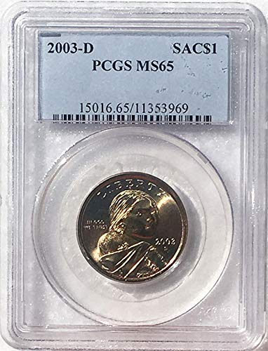 2003 D Долар Сакагавеи MS 65 Blue Label PCGS