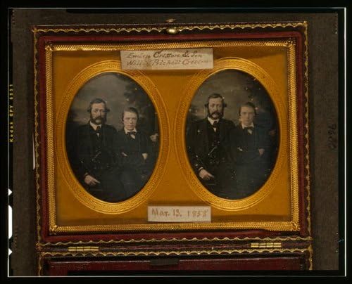 Исторически находки Снимка: Эмлен Крессон и Син Уили Причетт Крессон, Баща, Портрет на,, Семейство, март 1858