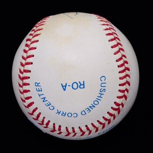 1980-те Били Мартин С Автограф OAL Baseball йорк Янкис JSA LOA #BB10491 - Бейзболни топки С автографи