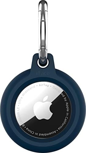 Калъф за въздушна тагове iFace Размисъл с ключодържател - Надеждна ключалка, устойчиво на надраскване защитно покритие за въздушна етикети - тъмно син