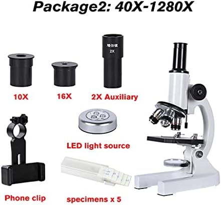 DZXCHM 640X 1280X 2000X HD Биологичен микроскоп Монокуляр За обучение на студенти Led Лампа Притежателя на Телефона Електронен окуляр