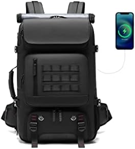 Раница за пътуване DBNAU, Мъжки раница за ръчен багаж с отделение за обувки и USB порт за зареждане, 17-инчов Раница за лаптоп, 50-литров Водоустойчив Здрава чанта за багаж