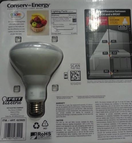 Електрически Прожекторные led лампи Feit мощност 65 W BR30 с регулируема яркост - (4 опаковки)