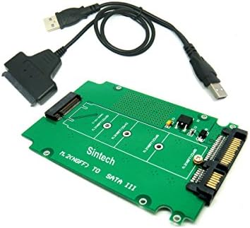 SSD-диск Sintech NGFF M. 2 B-M Key за 2,5-инчов SATA адаптор с кабел USB 2.0 SATA